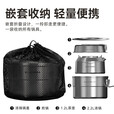 黑鹿（BLACKDEER）本原户外不锈钢套锅 户外露营便携锅具套装 汤锅煎锅烧水壶卡式炉 本原不锈钢套锅