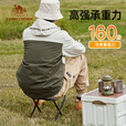 CAMELCROWNx在外 户外折叠椅小马扎学生写生椅子露营钓鱼折叠凳便携凳子 珠光白，173CL03146