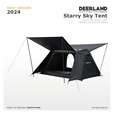 DEER LAND露营自动帐篷天幕二合一户外防雨过夜四季帐 星空帐篷（4人）黑色