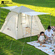 牧高笛（MOBIGARDEN）户外帐篷全自动速开加高超大空间4-6人双层儿童公园家庭露营零动 160米白（配2根门厅杆）