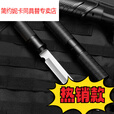 简约妮卡（jianyuenika）尼泊尔军刃防身荒夫铝合金手柄多功能高硬度马氏体刀露营户外求生 黑色花纹方头