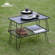 Campingmoon柯曼折叠桌T-235户外露营置物架网桌科曼 【T-235-2T+T-2308】2桌1板1包