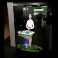 争飞全息投影膜裸眼3D橱窗玻璃背投贴膜展厅餐厅投影机影像透明浅灰深灰膜互动广告幻影成像膜 100寸全息橱窗套餐