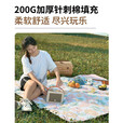 牧高笛（MOBIGARDEN） 云霞超声波野餐垫 户外露营折叠便携午休野外地垫轻便草坪野餐垫 和风米180*200