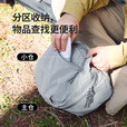 Naturehike挪客云仓背包分仓整理袋3件套收纳袋 超轻便折叠小易旅行收纳包 3件套/冷灰