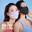 伯希和（Pelliot）防晒口罩女腮红护眼角3d立体面罩防紫外线凉感透气16325602水墨灰