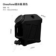 ONE OF ONE户外水桶食品级储水桶带盖蓄水桶露营家用带龙头水箱 车载饮用储 黑色水桶 10L