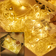 馨圣颐led电池铜线小彩灯氛围灯条闪灯串灯珠生日装饰满天星星灯花环灯 暖光 【usb款+常亮】5米50灯