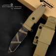 EXTREMA RATIO意大利原装进口极端武力0150支点户外N690战术生存装备便携小直刀 0150/DW  沙色款