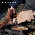 黑鹿（BLACKDEER）户外露营牛皮隔热手套柴火炉篝火台炉边野炊防烫耐火手套 BD12126501 牛皮隔热手套