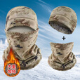 冬季 迷彩 加绒 面罩 头罩 战术围脖 战术头套防寒头罩冻帽套手套 荒M星K冬季加绒手套（备注大中小