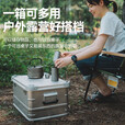 黑鹿（BLACKDEER）户外露营野餐空空铝合金收纳箱 大容量储物装备车载置物工具箱 空空铝合金收纳箱 原野绿