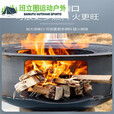 许棋杏铸铁柴火灶农村家用烧柴火炉子户外便携烧木柴取暖锅灶新款大口 迷你款21cm(裸炉无)