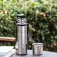 必唯（BOUNDLESS VOYAGE）纯钛户外保温杯男女轻量水瓶茶水分离双层高档钛水壶车载露营水杯 Ti3011D