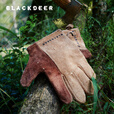 黑鹿（BLACKDEER）户外露营牛皮隔热手套柴火炉篝火台炉边野炊防烫耐火手套 BD12126501 牛皮隔热手套