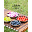 KEITH铠斯【钛菜碟】圆盘菜盘蒸盘菜碟子平底浅盘饭盘精致露营纯钛餐具 餐碟Ti5365