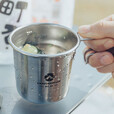 Campingmoon柯曼户外304不锈钢雪拉碗露营饮水啤酒杯便携咖啡杯易收纳S190 雪拉啤酒杯