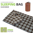 靠森（Kaooseen）户外抓绒睡袋野营旅行内胆被保暖四季露营午休膝盖毯隔脏睡袋 加厚款-军绿色 183cmX83cm