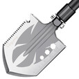 神火（SupFire）多功能工兵铲铁锹德国锰钢兵工铲折叠藏獒铲野外铲子户外用品BG05 BG05-2节