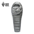 黑冰（BLACKICE）新款【Z系列轻量款木乃伊式鹅绒羽绒睡袋】户外露营睡袋 (新标准)Z400/灰色 L
