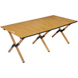 JEEP户外折叠桌便携式露营桌子野餐桌椅套装野营用品装备野餐桌蛋卷桌 蛋卷桌90木纹色