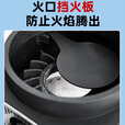 燃烽高端龙旋风气化炉农村家用循环燃烧气化炉柴煤两用可拆卸气化内胆 旋风+【2.7特厚】1.2平转不锈钢面+柴煤双胆