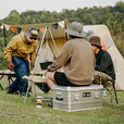 黑鹿（BLACKDEER）户外露营野餐空空铝合金收纳箱 大容量储物装备车载置物工具箱 空空铝合金收纳箱 原野绿