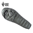 黑冰（BLACKICE）新款【Z系列轻量款木乃伊式鹅绒羽绒睡袋】户外露营睡袋 (新标准)Z400/灰色 L