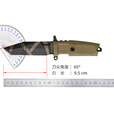 EXTREMA RATIO意大利原装进口极端武力0150支点户外N690战术生存装备便携小直刀 0150/DW  沙色款