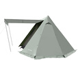黑鹿（BLACKDEER） 户外露营帐篷 便携式庇护所野营帐折叠式涂银防晒防暴雨帐篷天幕 庇护所-玉冬青（不带内帐）