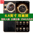 迪美新款双面屏5G高端商务512G全网通安卓智能手机人脸指纹双卡双待 黑色 12GB+512GB