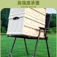 北岳户外折叠椅子便携野餐克米特椅轻钓鱼露营用品装备椅沙滩野外桌椅 [冲量回馈款]塑料扶手
