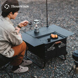 THOUS WINDS千风IGT桌配件50L开口箱扩展框架单元板配件户外露营野餐连接桌板 风格IGT两单元框架 黑色