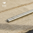 KEITH铠斯【纯钛轻质筷子】便携钛餐具防滑耐用露营钛用品 23.5cm标准空圆筷(配布袋)