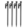 原始人帐篷地钉固定天幕地丁帐篷钉地插钉沙滩露营户外防风钉子钢 30cm（6只装）