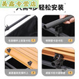 糜岚（MieLanat）户外露营车桌板铝合金蛋卷桌营地车桌面卷便携折叠野餐车拖车推车 5寸46*70cm木纹桌板+连接杆+卡扣(4个装)