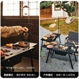 挪客Naturehike重山户外折叠烧烤桌旅行露营野餐便携家用烧烤架烤肉架 烟灰/圆管款