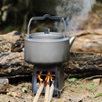 Ti artisan钛工匠户外纯钛烧水壶露营轻量便携泡茶壶煮茶器茶壶大容量钛水具 2100ml钛锅有柄有盖