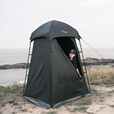 vidalido维达利多户外沙滩更衣沐浴帐篷露营钓鱼帐模特换衣野外移动厕所 沐浴帐黑色