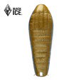 黑冰（BLACKICE）新款【Z系列轻量款木乃伊式鹅绒羽绒睡袋】户外露营睡袋 (新标准)Z1300/金灰 L