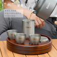 八驴 户外露营野营便携式纯钛双层鹰嘴泡茶器带盖旅行功夫茶具套装  180ml纯钛鹰嘴泡茶器（5件套）