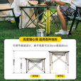 黑鹿（BLACKDEER）全地形铝合金蛋卷桌 高低可调 户外便携折叠桌子露营烧烤桌野餐桌 1蛋卷桌星际灰2宅宅椅玄米白