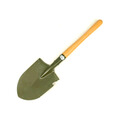 立始64木柄小军锹205户外工兵装备小锹车载户外露营便携铲 Q205木柄小锹+铲套款式随机