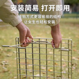 CAMPINGMOON柯曼新款不锈钢折叠网桌T-235A自驾游IGT户外轻量烧烤桌子置物架 T-235A折叠网桌