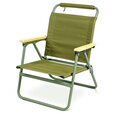 OnwaySports英军椅高背椅折叠露营户外阳台室内奶茶咖啡厅休闲椅 英军椅＿橄榄绿