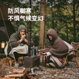 挪客Naturehike多用斗篷睡袋户外露营帐篷保暖舒适室外御寒斗篷 苔原绿