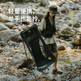 Naturehike挪客星月L04超轻全铝月亮椅 折叠椅户外露营装备野餐聚会铝合金椅 沙丘褐/L