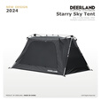 DEER LAND露营自动帐篷天幕二合一户外防雨过夜四季帐 星空帐篷（4人）黑色