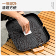 北山狼   韩式烤盘家用 不粘锅户外烤肉盘烤鱼盘 麦饭石煎盘 32cm明火款（带出油口）