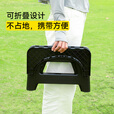 悦卡户外马桶折叠便携式马桶凳车载露营厕所大人儿童蹲坑坐便器可移动 折叠马桶凳-黑色大号